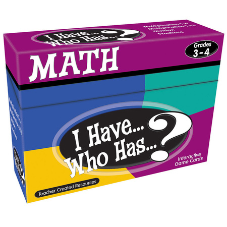 TEACHER CREATED RESOURCES I Have, Who Has Math Game, Grade 3-4 TCR7819